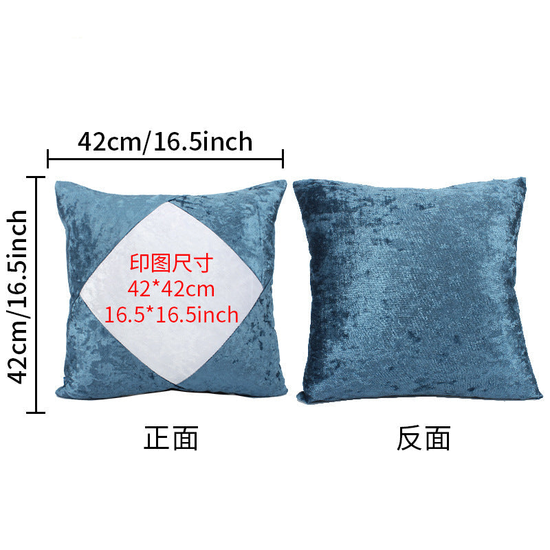 Sublimation Blank Pillowcase - Premium Gold Velvet & Plush DIY Cushion Cover for Heat Transfer