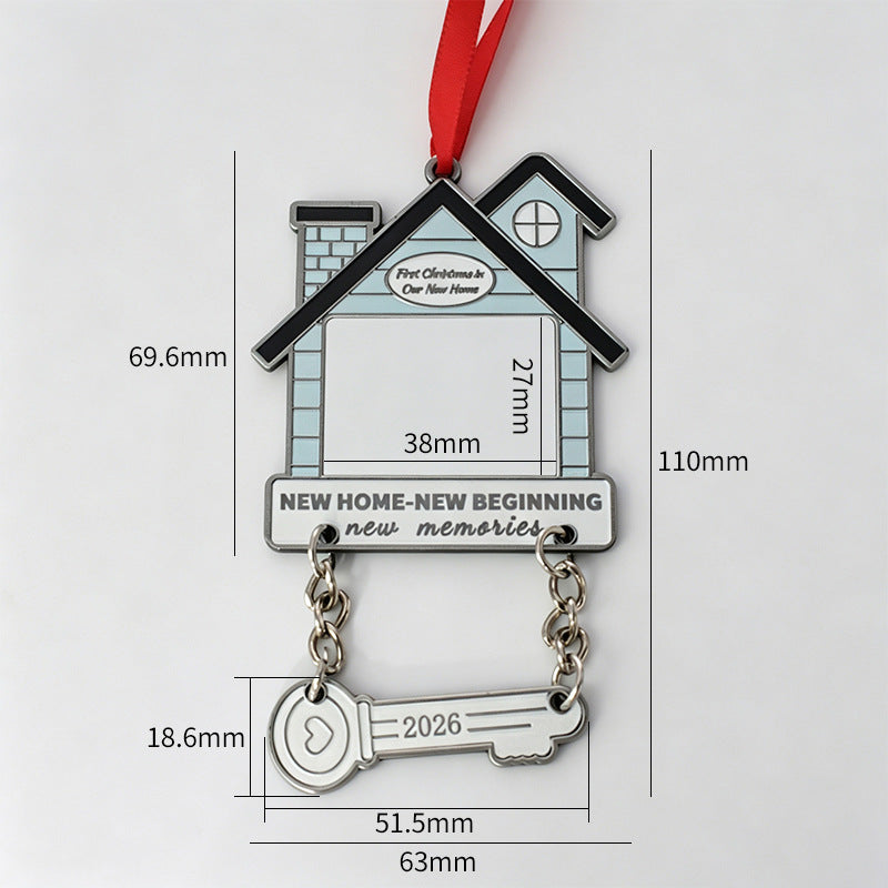 Sublimation Blank Christmas Ornaments - DIY Metal Photo Keepsake Ornament, Heat Transfer Christmas Tree Hanging Decor (2026)