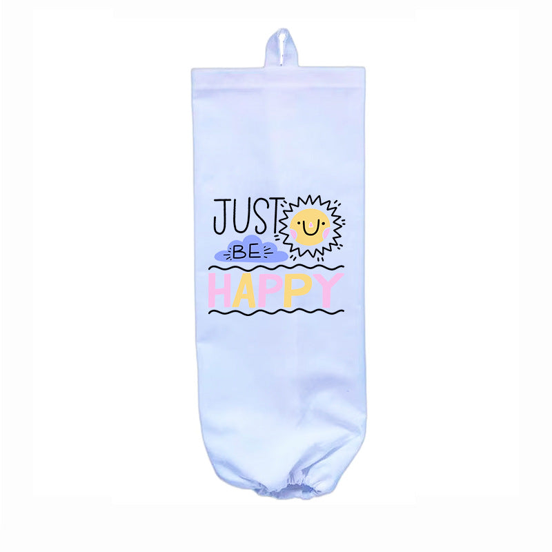 Sublimation Blank Garbage Bag Storage Bag - Polyester Hanging Bag Dispenser, Double-Sided DIY Heat Transfer (56x18cm)