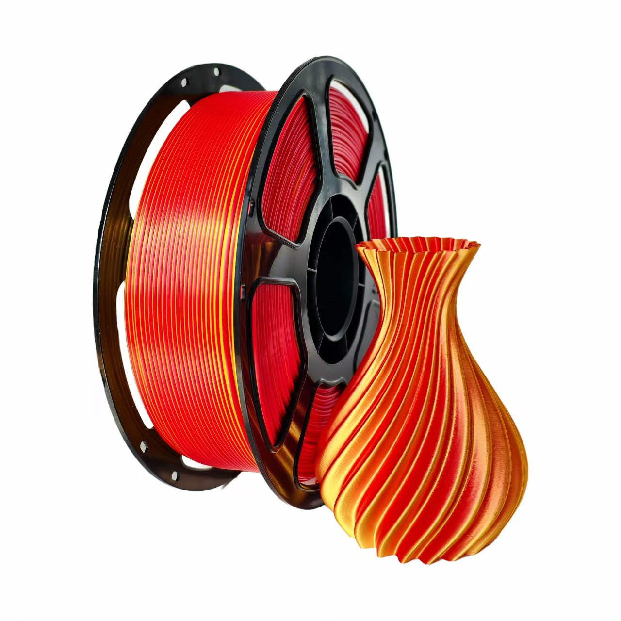 Professional Silk PLA 3D Printer Filament - High Gloss Dual-Color & Single-Color 1.75mm (1kg Spool)