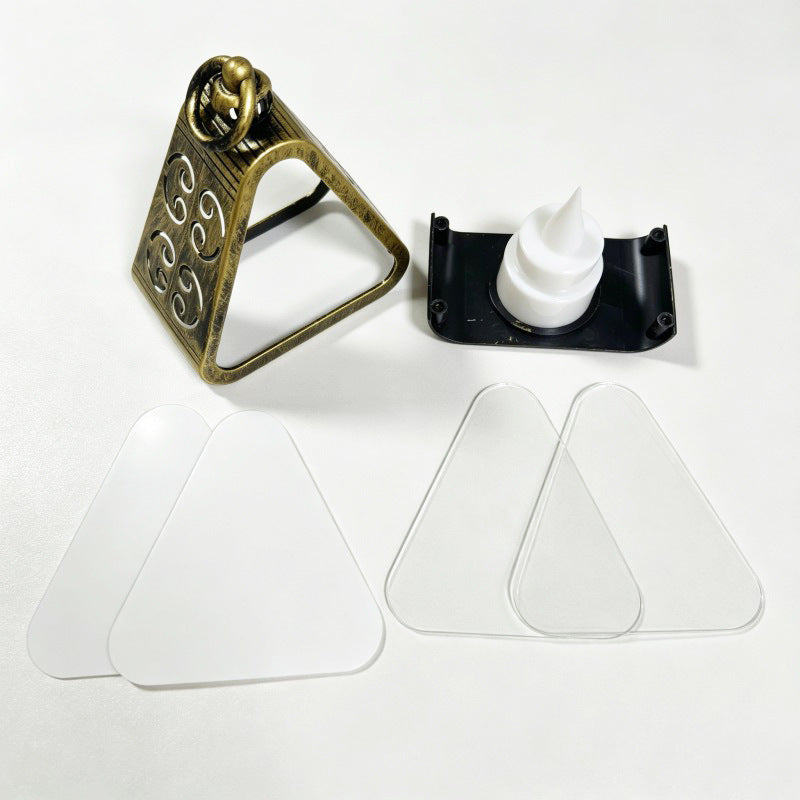 Sublimation Blank Christmas LED Lantern Night Light - Triangular DIY PET Panel