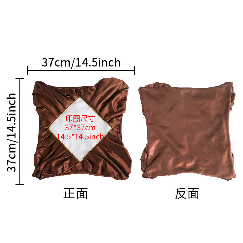 Sublimation Blank Pillowcase - Premium Gold Velvet & Plush DIY Cushion Cover for Heat Transfer