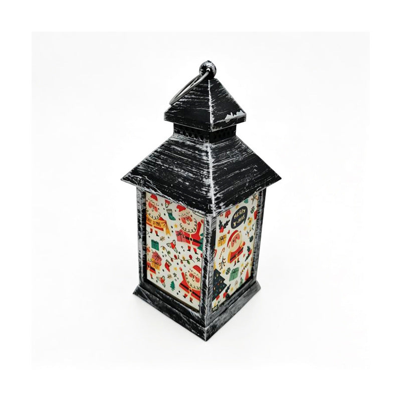 Sublimation Blank Christmas LED Lantern Night Light - 4-Sided DIY PET Panel