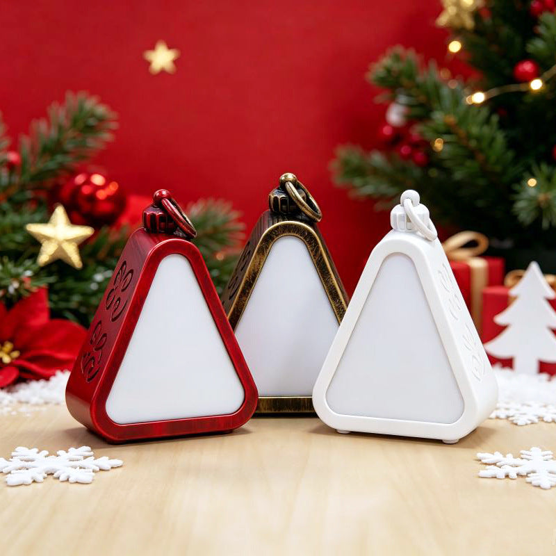 Sublimation Blank Christmas LED Lantern Night Light - Triangular DIY PET Panel