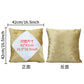 Sublimation Blank Pillowcase - Premium Gold Velvet & Plush DIY Cushion Cover for Heat Transfer