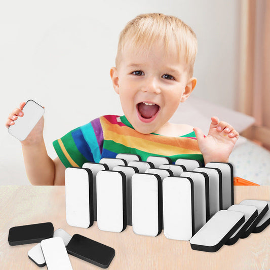 Sublimation Blank Wooden Dominoes Set - 28 Pieces DIY Educational Toy for Kids