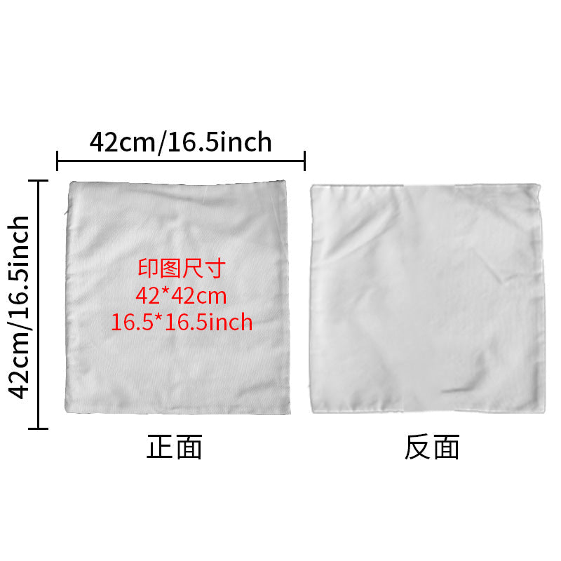 Sublimation Blank Pillowcase - Premium Gold Velvet & Plush DIY Cushion Cover for Heat Transfer