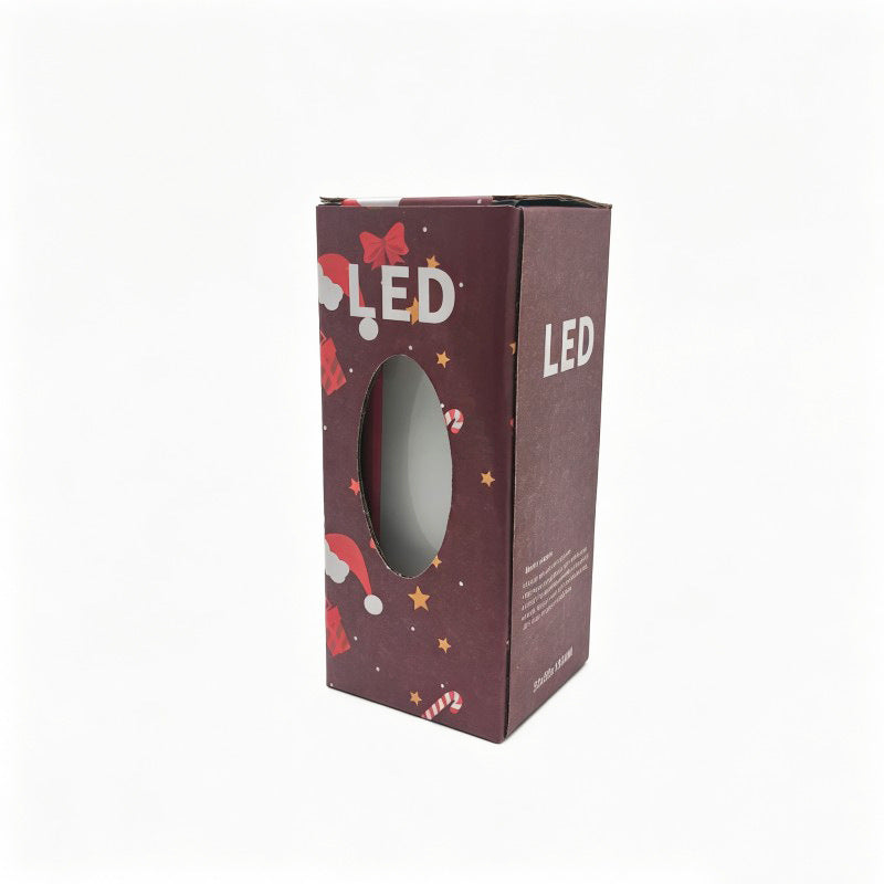 Sublimation Blank Christmas LED Lantern Night Light - 4-Panel 125mm DIY PET Panel