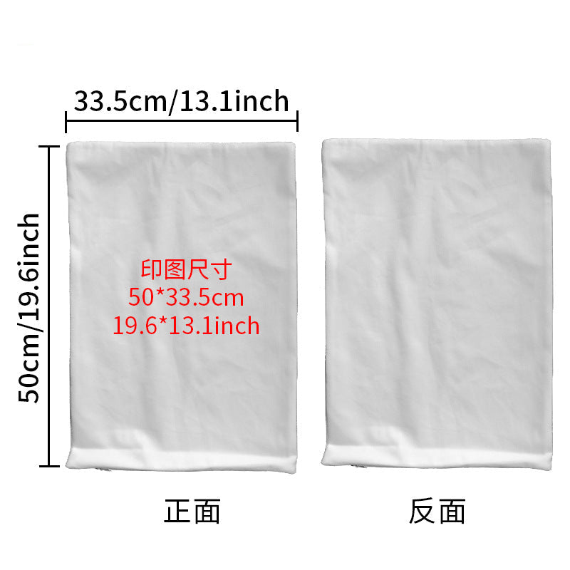 Sublimation Blank Pillowcase - Premium Gold Velvet & Plush DIY Cushion Cover for Heat Transfer
