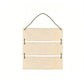 Sublimation Blank Wooden Door Hanger - 3-Tier Basswood Sign with Hemp Rope, DIY Double-Sided Printing
