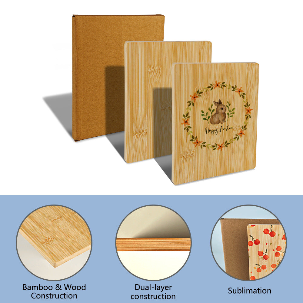 Sublimation Blank Bamboo Cutting Board - Professional DIY Kitchenware (15x20cm)