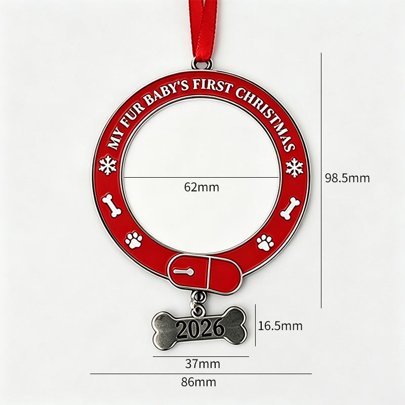 Sublimation Blank Christmas Ornaments - DIY Metal Photo Keepsake Ornament, Heat Transfer Christmas Tree Hanging Decor (2026)