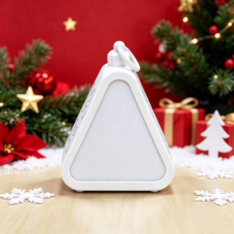 Sublimation Blank Christmas LED Lantern Night Light - Triangular DIY PET Panel