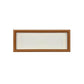 Walnut wood rectangular picture frame front view
