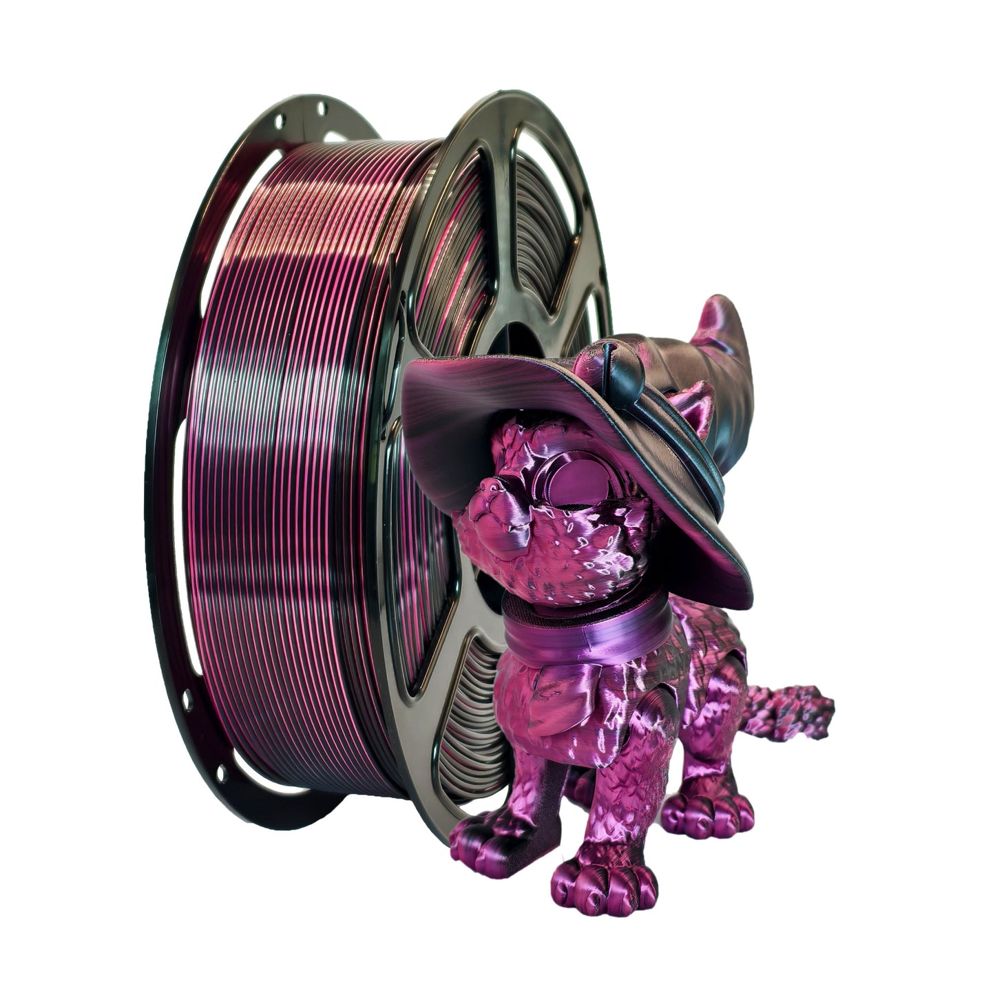 Professional Silk PLA 3D Printer Filament - High Gloss Dual-Color & Single-Color 1.75mm (1kg Spool)