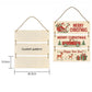 Sublimation Blank Wooden Door Hanger - 3-Tier Basswood Sign with Hemp Rope, DIY Double-Sided Printing