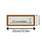 Walnut wood rectangular frame dimensions and display area
