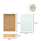 Large wooden glass-top box dimensions