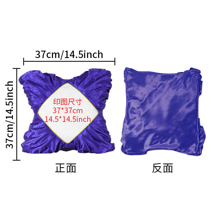 Sublimation Blank Pillowcase - Premium Gold Velvet & Plush DIY Cushion Cover for Heat Transfer