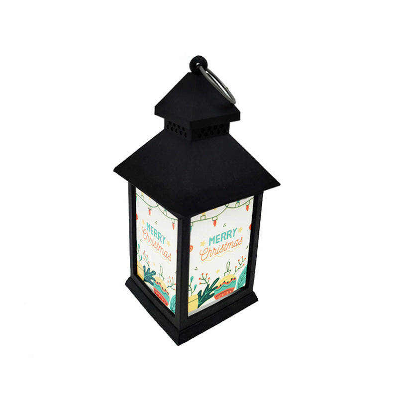 Sublimation Blank Christmas LED Lantern Night Light - 4-Sided DIY PET Panel