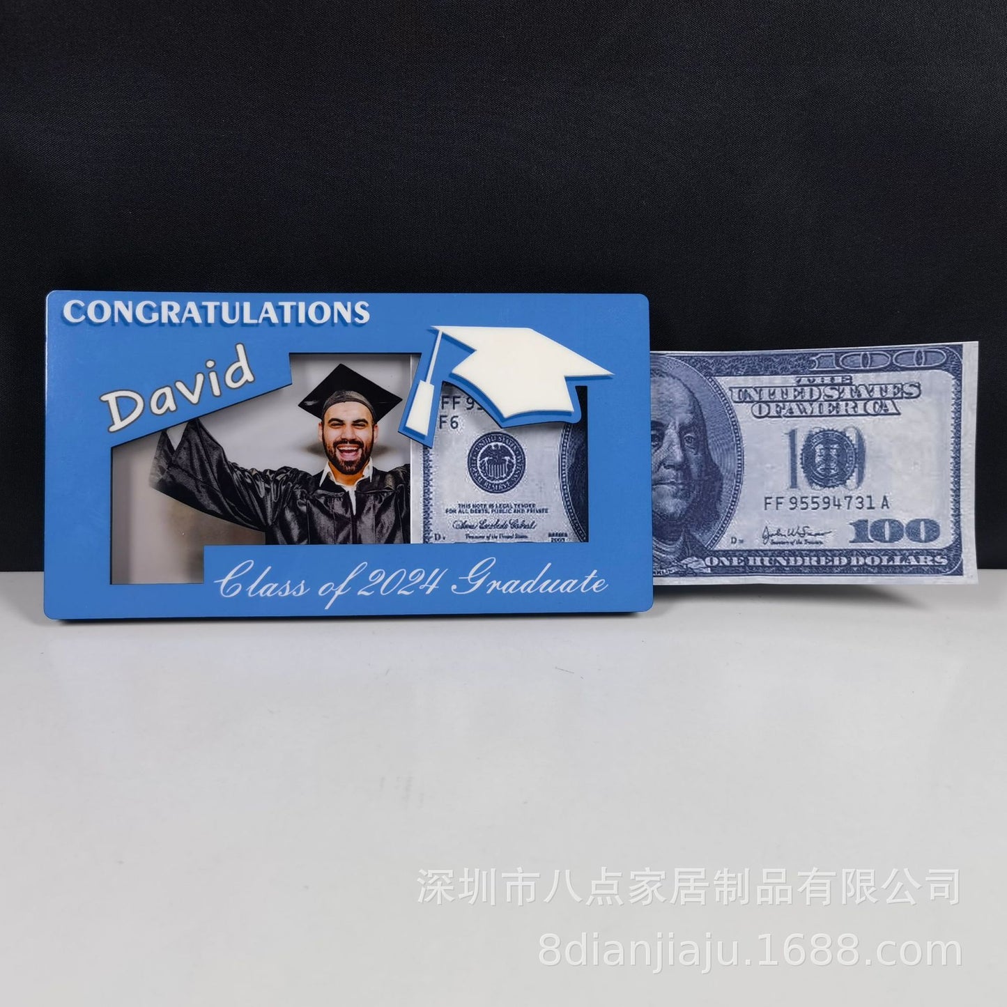 Sublimation Graduation MDF Money Card Holder - Class of 2026 Memorial Gift Blank