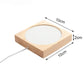 Sublimation Blank Wooden LED Night Light - USB Powered Heat Transfer Base with PET Sheet, DIY Custom (Round & Square)
