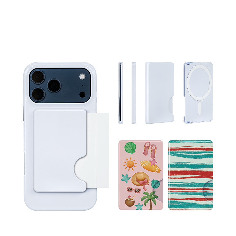 Sublimation Blank Magnetic Phone Card Holder - DIY Wallet for Heat Transfer