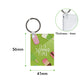 Rectangle acrylic sublimation keychain example