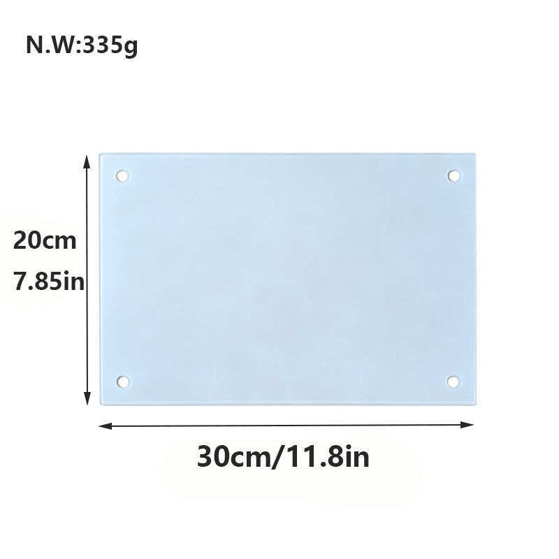 Sublimation Blank Tempered Glass Photo Frame - Single-Sided Heat Transfer Wall Frame with Mounting Kit (30x20cm)