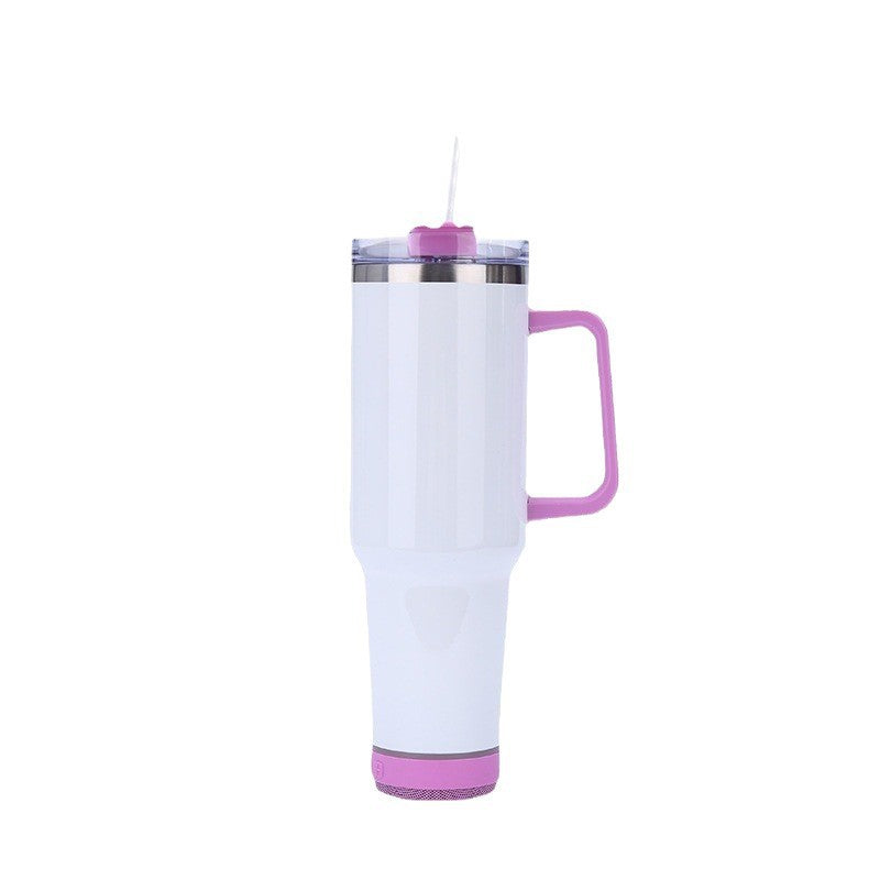 40oz Sublimation Blank Bluetooth Speaker Tumbler - Insulated Car Cup, 5 Colors