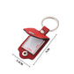 PU Leather Cover Blank For Laser,Inner Alu Insert For Sublimation Keychain In 4 colors