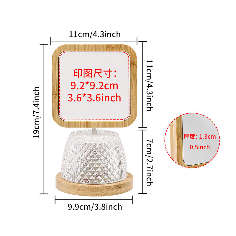 2025 New USB bamboo Lamp in 4 designs for sublimation