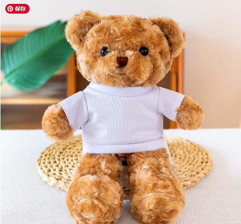 Teddy bear with Sublimation blank Clothes 2024 New