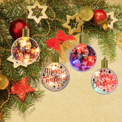 Sublimation  Blank Christmas Oranmets with Lights