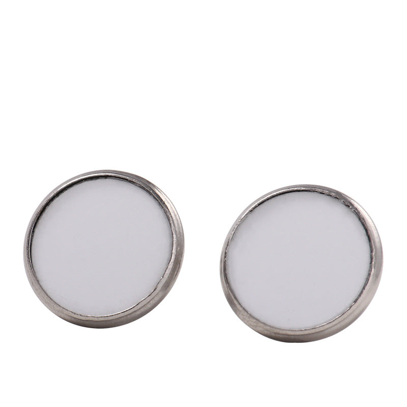 Sublimation  blank metal earings with inserts in 2 designs