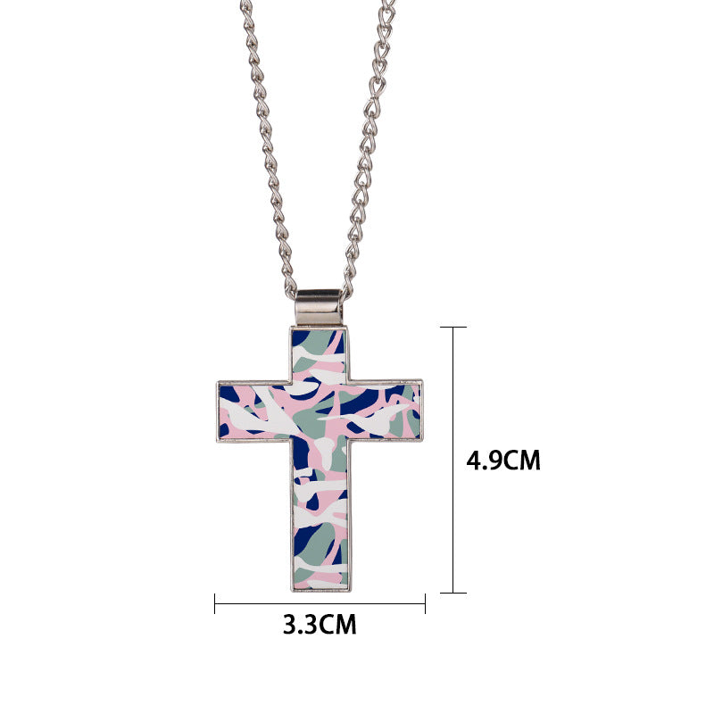 Sublimation Blank Metal Necklace,bag shape and Cross Shape