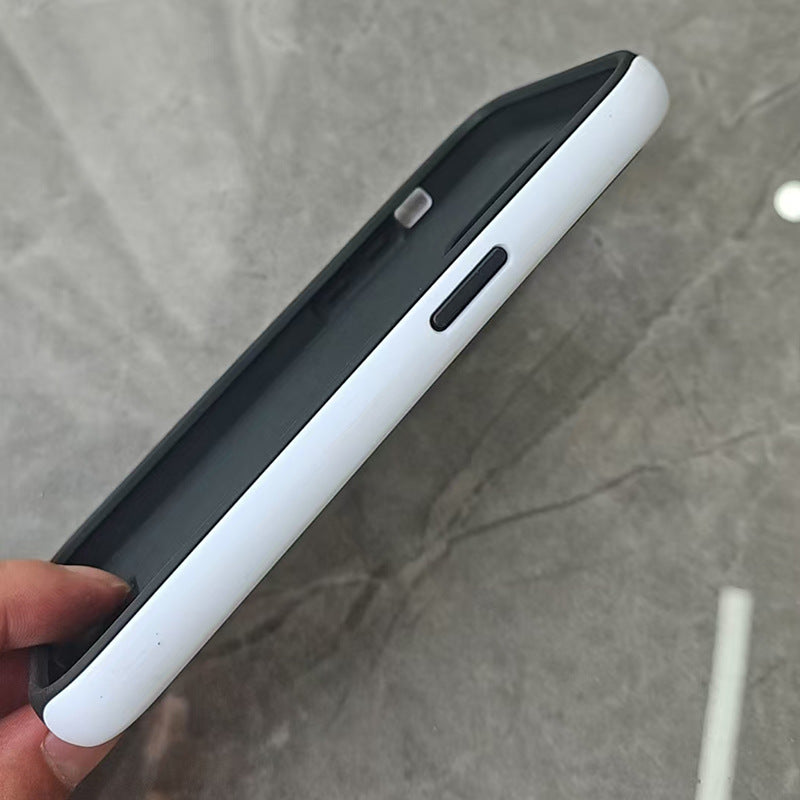 Side profile of the blank two-in-one film phone case