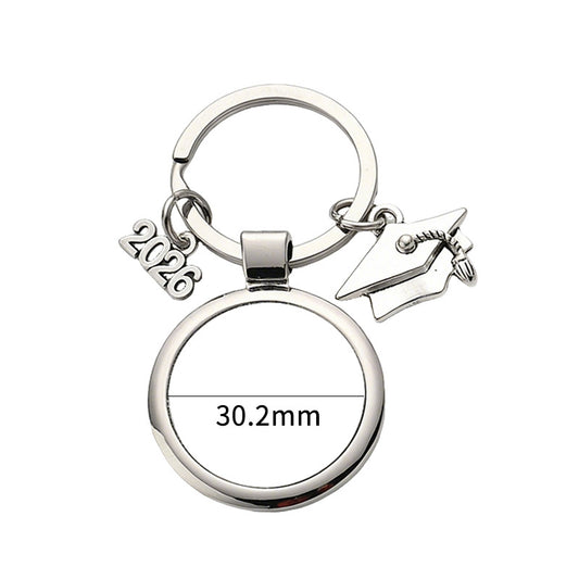 Graduation Sublimation Blanks Metal Blank Keychain Graduation diy Gift Keychain