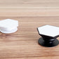 Hexagon sublimation blank phone stand desktop view