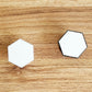 Hexagon sublimation phone stand printable face
