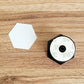Hexagon sublimation phone stand adhesive base
