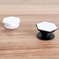 Hexagon sublimation blank phone stand - black and white options