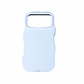 Blank 3D wavy two-in-one sublimation film phone case, glossy white, single case view