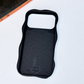 Blank phone case back showing the black honeycomb texture