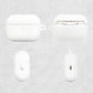 Blank white AirPods case film shell set - closed case, open case and loose shells