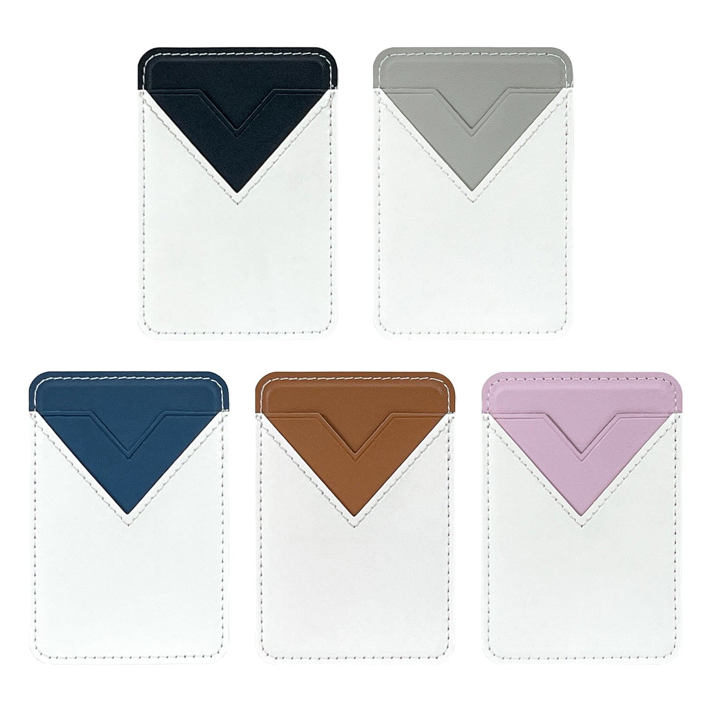 Sublimation blank PU leather phone card holder
