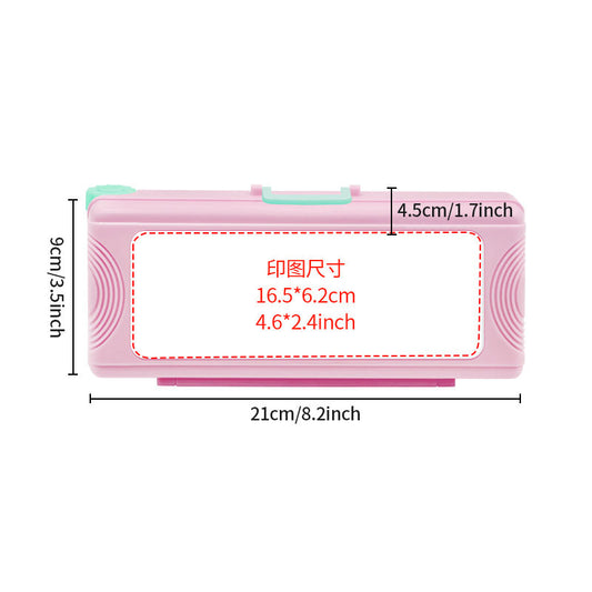 2025 New Sublimation blank double layer pencil box luggage box design