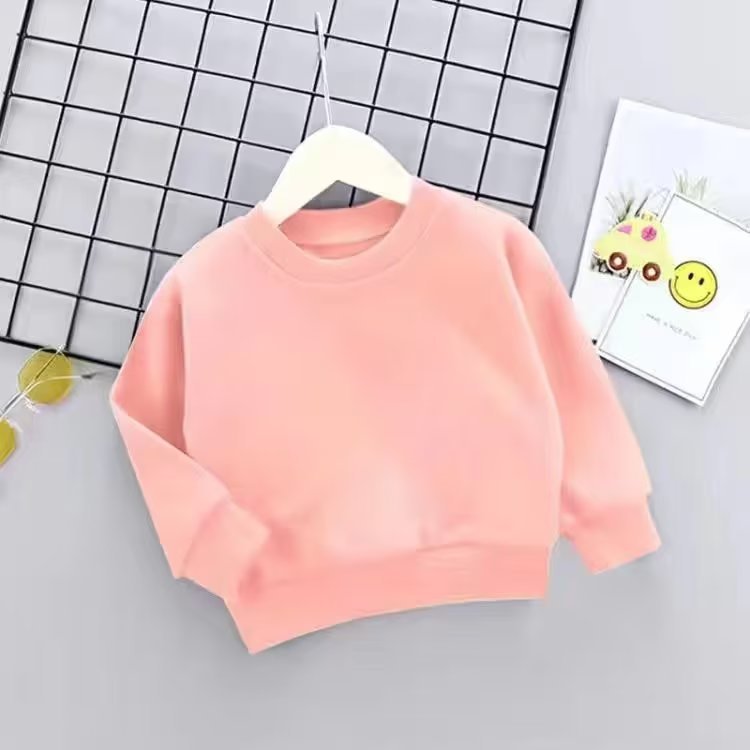 Sublimation Blank Boys' Fashion Sweater Thin Long sleeved 12 Year Old Children's Top Male