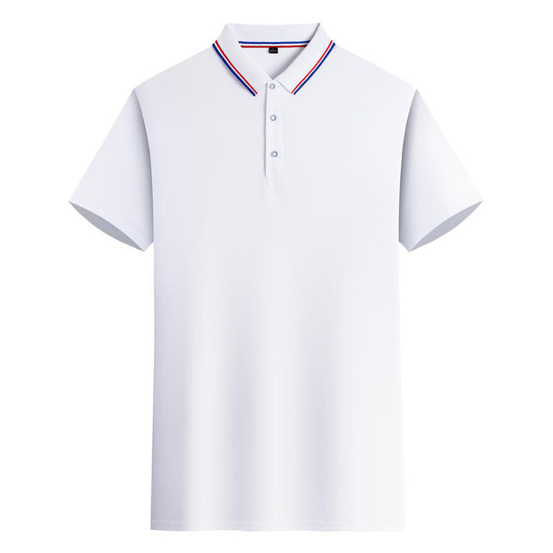 colar edge Sublimation White Blank Polo Shirt 100% Polyester UniSex