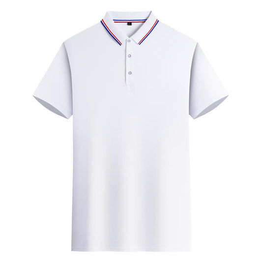 colar edge Sublimation White Blank Polo Shirt 100% Polyester UniSex